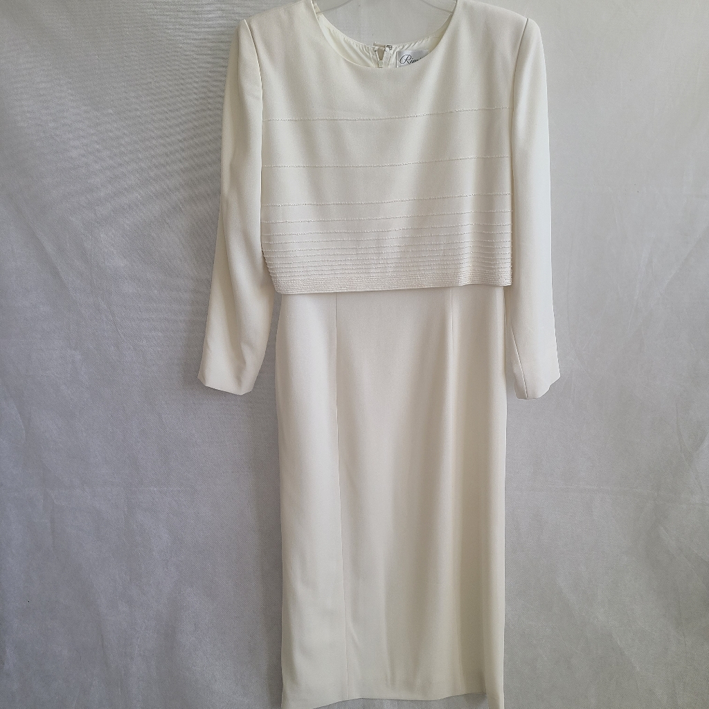 Rimini Women's Vintage Embellished Longsleeve Dress Sz 8